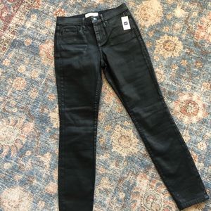 Gap Black Coated Skinny Jeans